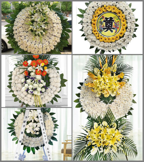 广东梅州市五华县安流镇福西村花圈速递